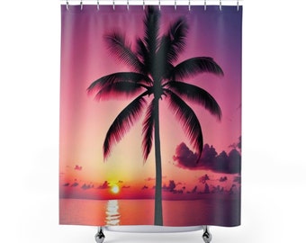 Shower Curtain | Minimalist Polyester Fabric Bathroom Curtains For Bathroom Décor | Washable Bath Curtain