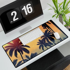 Grand tapis de bureau pour bureau | Tapis de souris gaming | Protecteur de bureau antidérapant | Accessoire pour poste de travail | Décoration de bureau à domicile