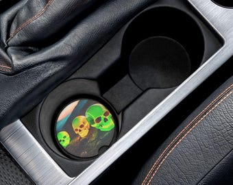 カップホルダー用ソープストーンカーコースター | 吸収性カーコースターセット | ストーン自動車アクセサリー | 車のオーナーへのギフト