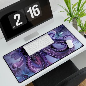 Grand tapis de bureau pour bureau | Tapis de souris gaming | Protecteur de bureau antidérapant | Accessoire pour poste de travail | Décoration de bureau à domicile