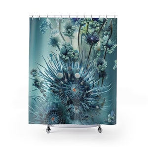 Cortina de ducha de tela boho / Decoración geométrica del baño / Cortina de baño moderna / Repelente al agua / Lavable a máquina