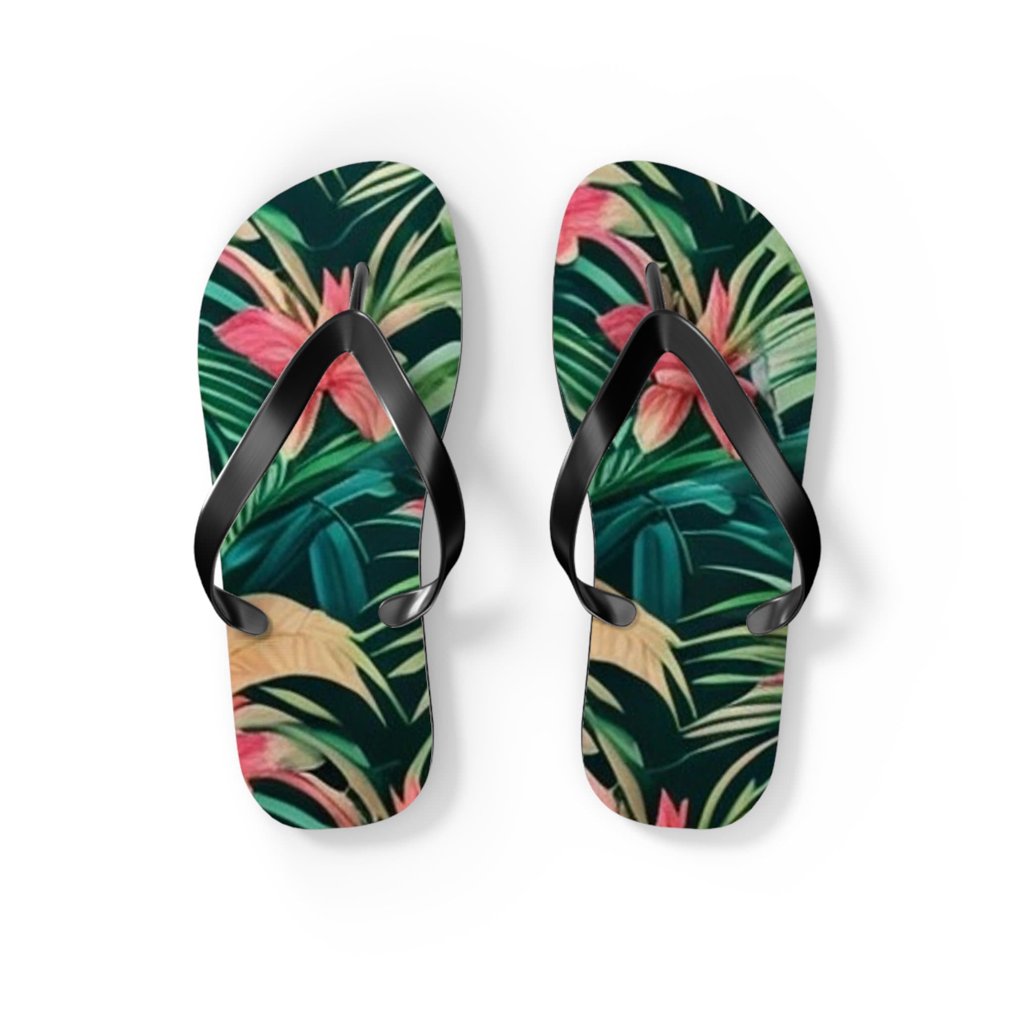 【COLOR iN ID】Palm tree suede tassel flip-flops Tropical Palm Tree Flip Flops | Beach Sandals | Vacation