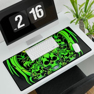 Grand tapis de bureau pour bureau | Tapis de souris gaming | Protecteur de bureau antidérapant | Accessoire pour poste de travail | Décoration de bureau à domicile