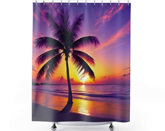 Shower Curtain | Minimalist Polyester Fabric Bathroom Curtains For Bathroom Décor | Washable Bath Curtain