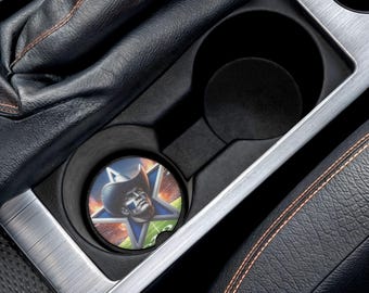 Soapstone Car Coasters for Cup Holders | Absorbent Car Coaster Set | Stone Auto Accessory | Gift for Car Owners