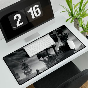 Grand tapis de bureau pour bureau | Tapis de souris gaming | Protecteur de bureau antidérapant | Accessoire pour poste de travail | Décoration de bureau à domicile