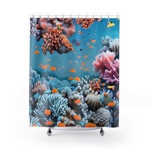Cortina de ducha de tela boho / Decoración geométrica del baño / Cortina de baño moderna / Repelente al agua / Lavable a máquina