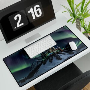 Grand tapis de bureau pour bureau | Tapis de souris gaming | Protecteur de bureau antidérapant | Accessoire pour poste de travail | Décoration de bureau à domicile