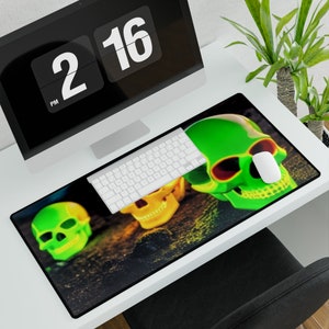 Grand tapis de bureau pour bureau | Tapis de souris gaming | Protecteur de bureau antidérapant | Accessoire pour poste de travail | Décoration de bureau à domicile
