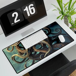 Grand tapis de bureau pour bureau | Tapis de souris gaming | Protecteur de bureau antidérapant | Accessoire pour poste de travail | Décoration de bureau à domicile