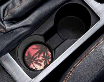 Soapstone Car Coasters for Cup Holders | Absorbent Car Coaster Set | Stone Auto Accessory | Gift for Car Owners