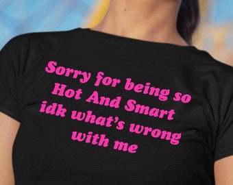 Camiseta divertida para bebé, camiseta divertida para bebé Y2K, camiseta sarcástica para bebé, camiseta de influencers de moda, camiseta para bebé Y2K, camiseta de moda universitaria para bebé, estética coqueta Y2K