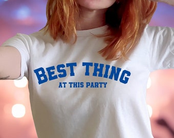 College/Sorority Baby Tee, College Apparel, Fitted Baby Tee, unhinged college baby tee, Sorority Shirt, Bed Party, college party baby tee