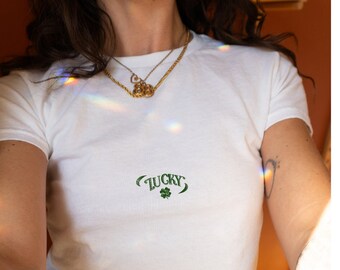 Camiseta de la suerte para bebé, bonita camiseta de trébol, camiseta del Día de San Patricio, camiseta del Día de San Patricio, top corto Y2K, top de verano, camiseta irlandesa para niña, camiseta para bebé para mujer