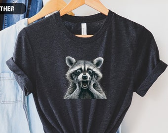 Hysterical Funny Raccoons Graphic T-shirts, Retro Raccoon Tshirt, Raccoon Lovers, Funny Raccon Tee, Raccoon Gifts, raccoon t-shirts