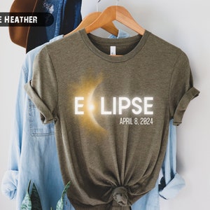 Totale Sonnenfinsternis 2024 Shirt, 8. April 2024, USA Karte, Pfad der Totalität T-Shirt, Frühling Amerika Eclipse Souvenir Geschenk, totale Sonnenfinsternis Shirt