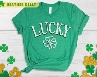 Lucky Sweatshirt,Funny St Patricks Shirt,sweatshirts st pattys day,st patrick's day shamrock sweatshirt,women's sweatshirte,Lucky Sweatshirt