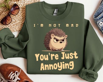 Chemise hérisson pour femme cadeau hérisson à capuche pour papa introverti chemise cadeau santé mentale igel sweat-shirt mignon chemise porc-épic prendre soin de soi
