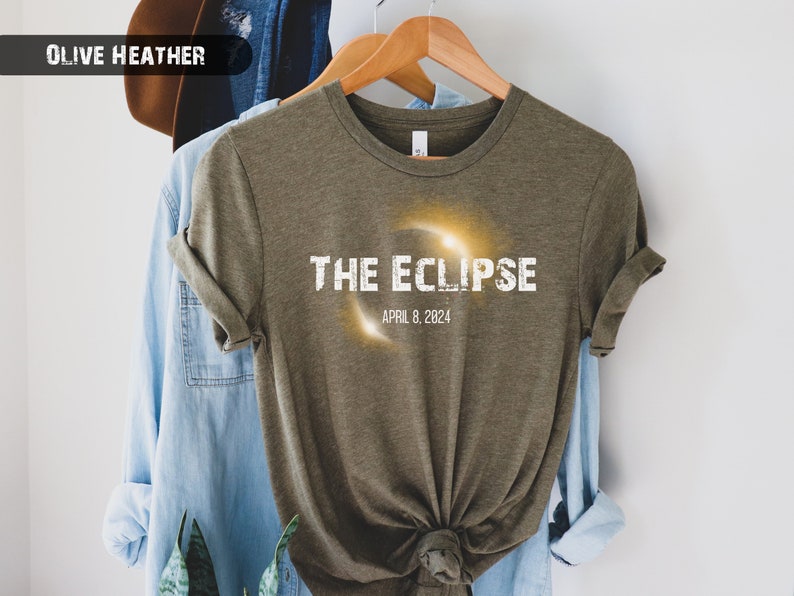 Eclipse 2024 Souvenir Shirt, Unisex Tee, April 8 2024, Path of Totality