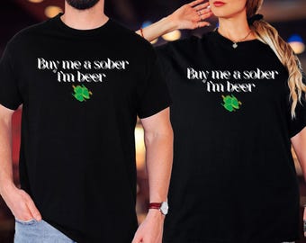Saint Patrick's Day-shirt, shirt voor grappige paren, grappig drinkshirt, grappig St. Patrick's-shirt, shirt Lucky Shamrock, shirt Saint Paddys