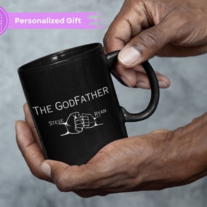 Personalized Godfather Mug, Godfather Proposal, Godfather Gift, Cadeau Baptême, Will You Be My Godfather, godfather proposal, God Father