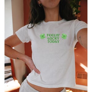 saint patricks day shirts, cute saint patricks day shirt,baby tee, y2k baby tee crop top, 
st patricks crop top , saint paddys shirt, 
lucky you crop top, 90s style shirt, saint patrick day shirt,
vintage shamrock shirt, shamrock top, lucky top