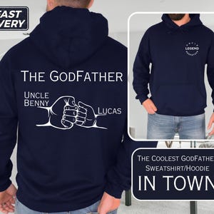 Uncle godfather proposal gift personalized godfather gift idea custom godfather uncle shirt for Godfather Keepsake Pregnancy Announcement