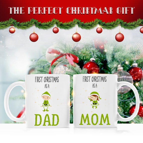 First Time Mom Mug, First Time Dad Cap, New Born Christmas Gift