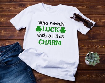 Chemise Shamrock | Sweat-shirt porte-bonheur | Chemise de la Saint-Patrick | Sweat-shirt de la Saint-Patrick | Chemise porte-bonheur | Chemise de la Saint-Patrick