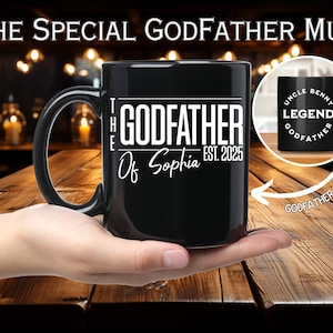 Godfather proposal Gift Mug Personalized godfather gift idea first time dad gift for Godfather uncle custom godparent gift best godfather
