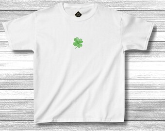 shamrock baby tee, irish baby tee, little shamrock, green shamrock, clover shirt, saint patricks day top, saint paddy's shirt, irish pub tee