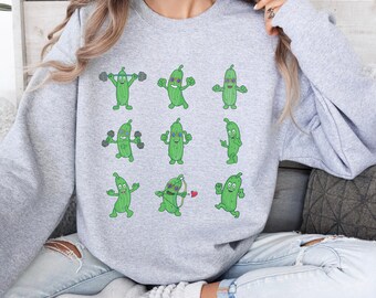 Pickles Sweatshirt pickle shuffle sweatshirt Pickle meme shirt Vintage Pickles Sweatshirt Pickles Lovers Sweater Pickle hoodie funny pickle