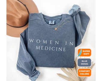 Sudadera de colores cómodos para mujeres en medicina Sudadera de médico Sudadera de médico Regalo de graduación de la escuela de medicina Regalo del día del partido Doctora Estudiante de medicina