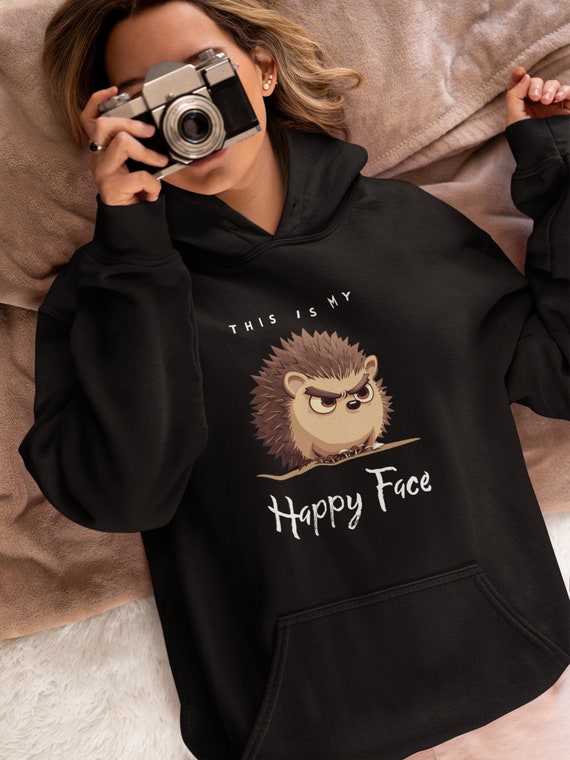 Cute Hedgehog Face, T-Shirt Cute Hedgehog Face, T-Shirt