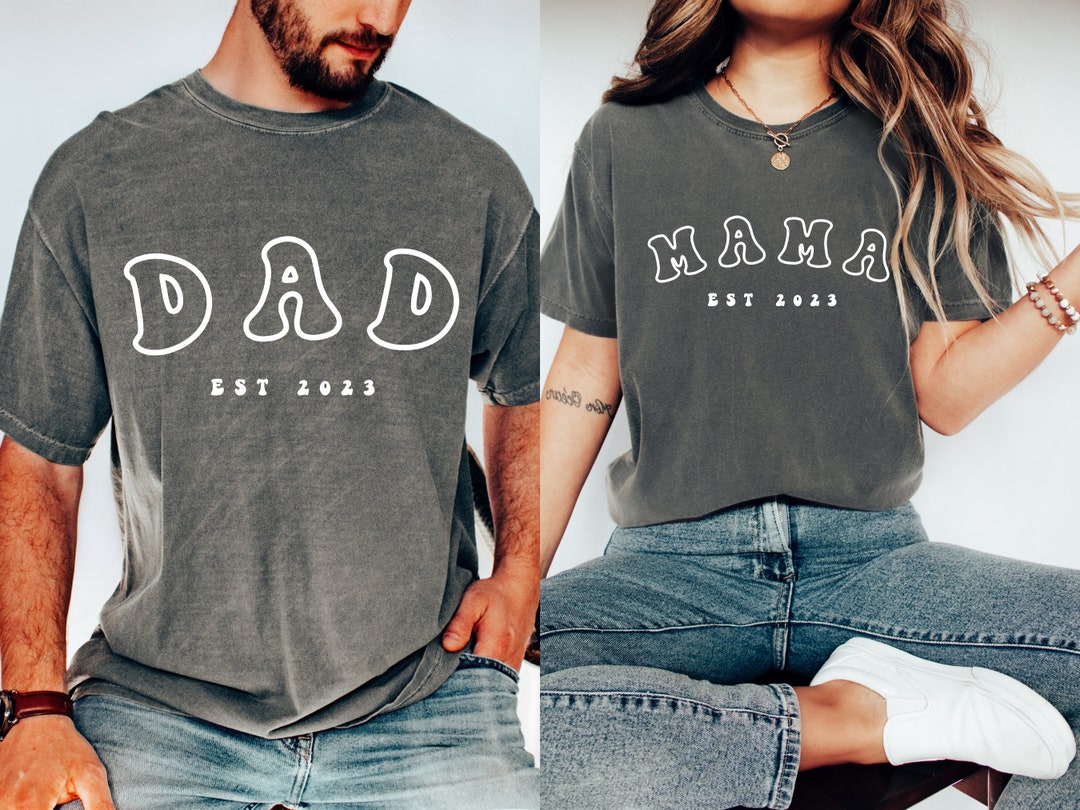 Custom Mom and Dad Shirts, Custom Mom Shirt, Matching Shirts Mom and ...