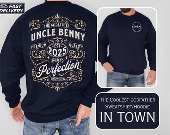 godfather proposal gift godfather sweatshirt custom godfather hoodie Baptism Gift for Godfather Keepsake Godfather Gift Idea uncle godfather