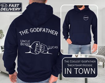 godfather proposal gift godfather sweatshirt custom godfather hoodie Baptism Gift for Godfather Keepsake Godfather Gift Idea uncle godfather