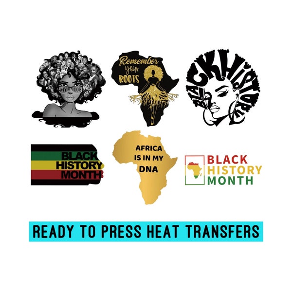 Ready To Press Heat Transfer Vinyls - African American | History | African Roots | Culture