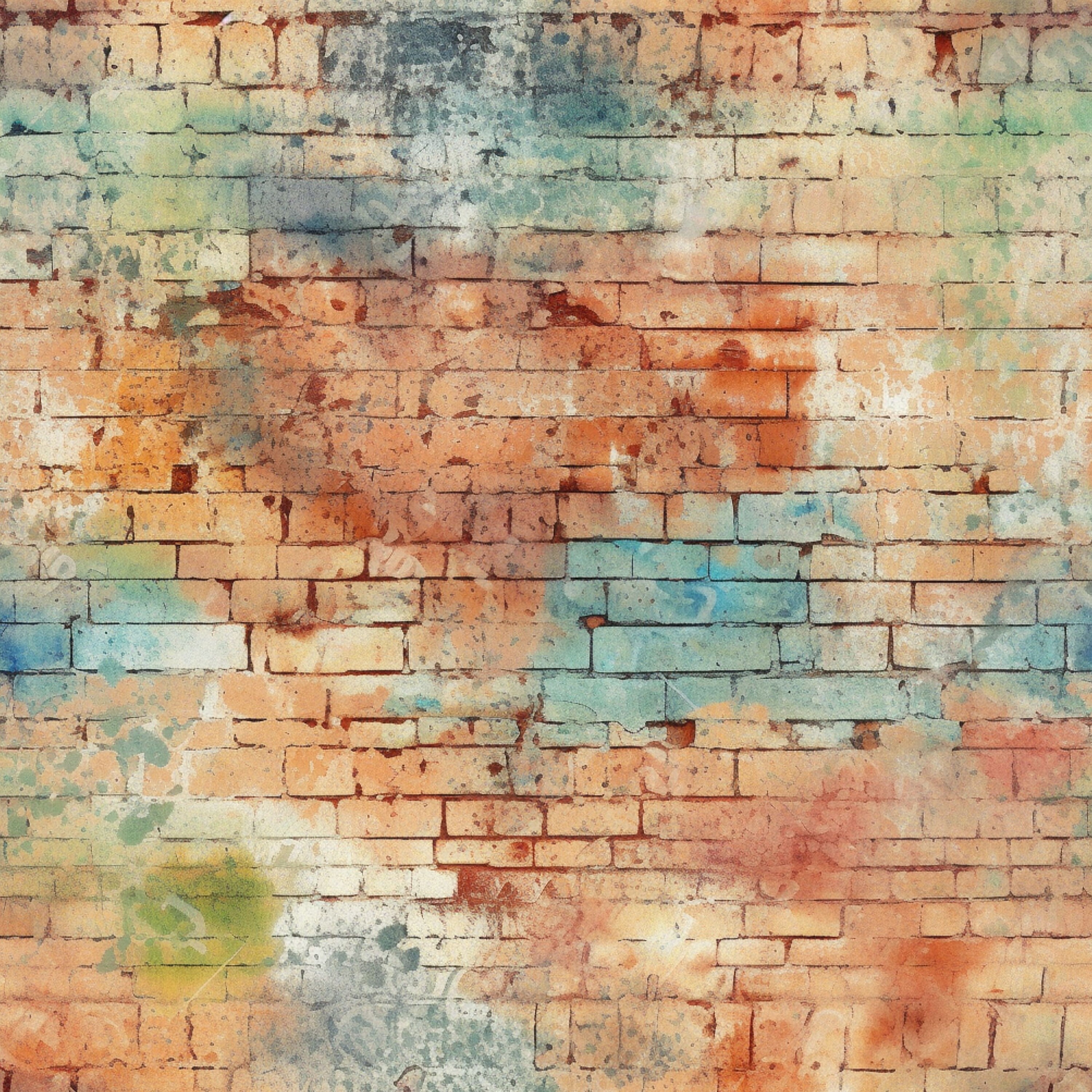 Rustic Wall Textures Brick, Stone, Board Seamless Patterns 12 X 12 JPEG