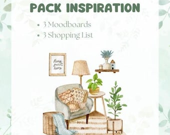 Inspiration pack - decoration service - moodboard - shopping list - interior decoration - plan - inspiration
