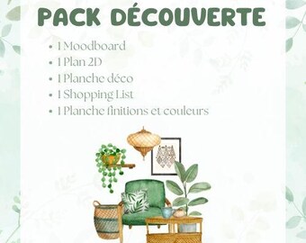 Discovery pack - decoration service - moodboard - shopping list - interior decoration - plan - inspiration