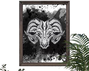 "Aries" Wall Poster - Ready to Frame - A4 Print - Wall Decor - Decoration - Wall Poster