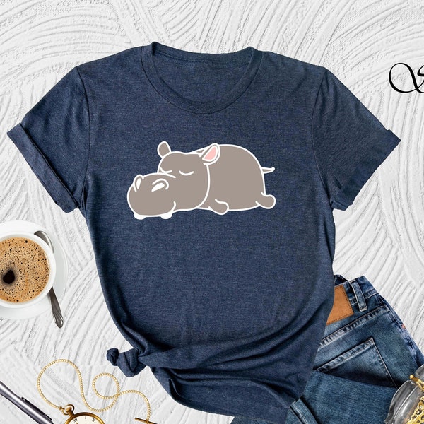 Lazy Hippo Shirt, Hippo Shirt, Cute Hippo T-Shirt, Cute Hippo Tee, Hippo Graphic Tee, Animal Lover Shirt, Hippo Lover Gift, Lazy Person Gift