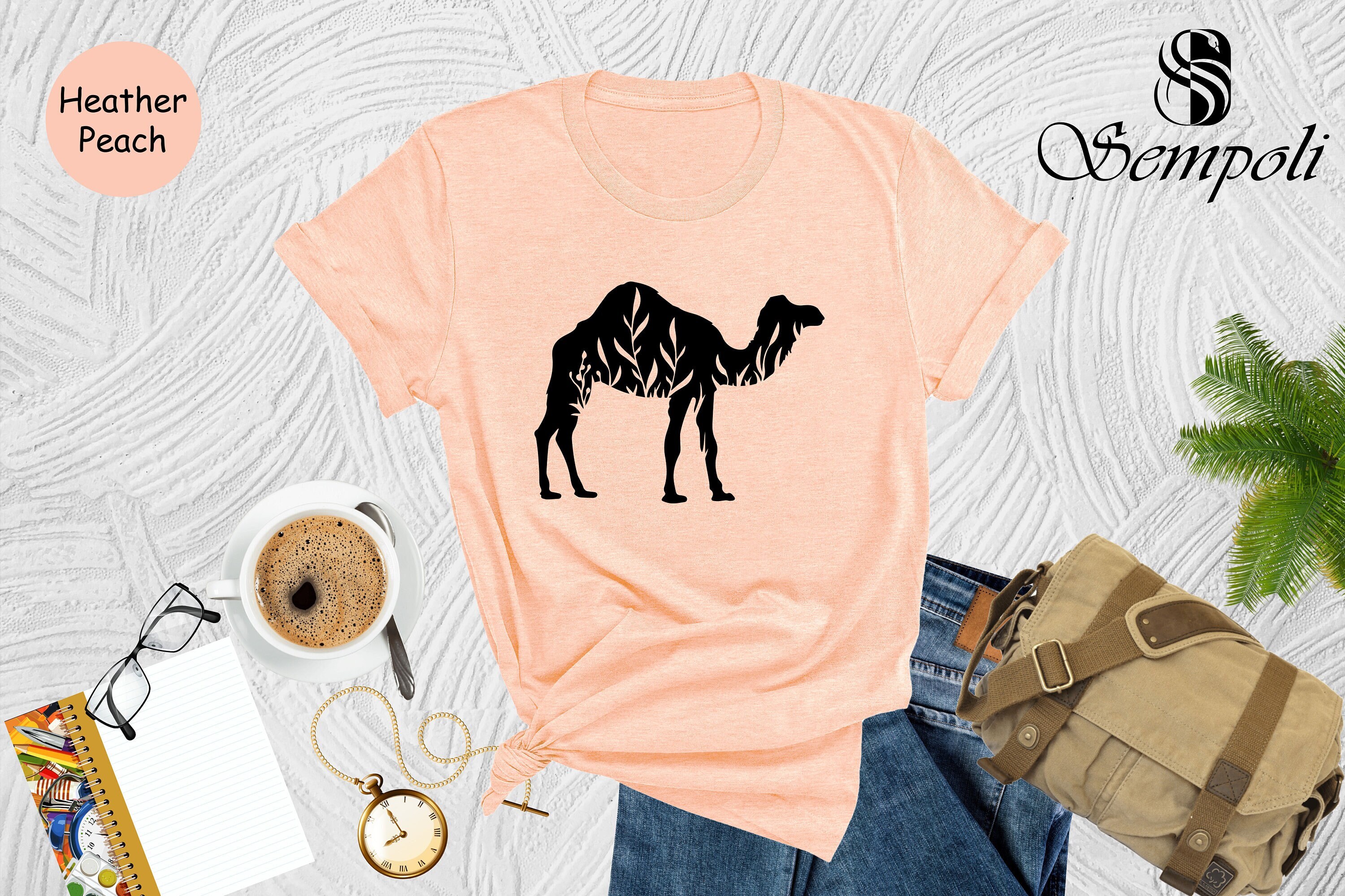 Camel T Shirt Etsy