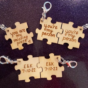 Puzzle Piece Keychain | Couples Keychain