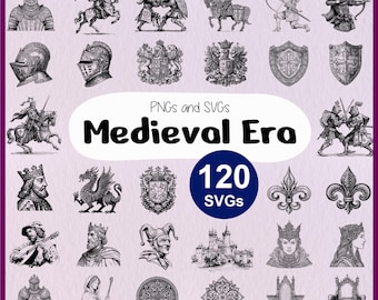 Medieval SVG: Middle Ages SVG, Medieval Knight & Castle, Fantasy History, Heraldry Sigil