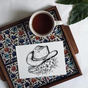 Floral Cowboy Hat & Boots SVG: Western Rodeo and Cowgirl Vector File image 6