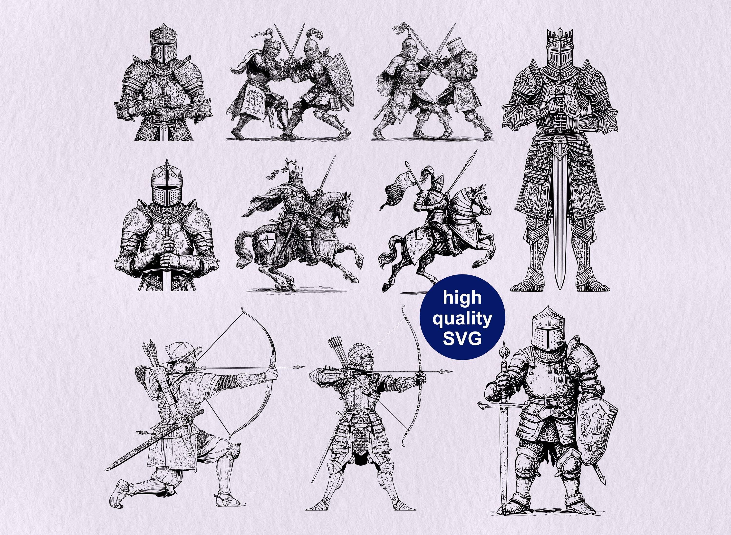 Medieval SVG: Middle Ages SVG, Medieval Knight & Castle, Fantasy ...