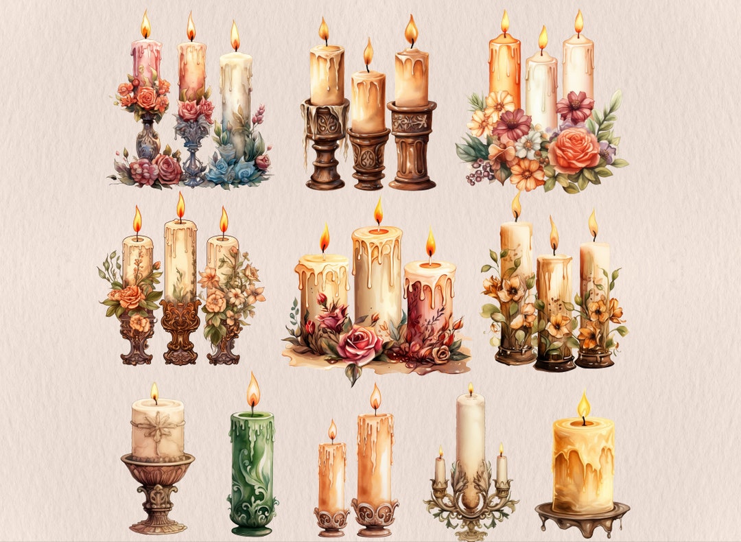 Church Candle Clipart Candle for Church PNG Catholic Church Etsy