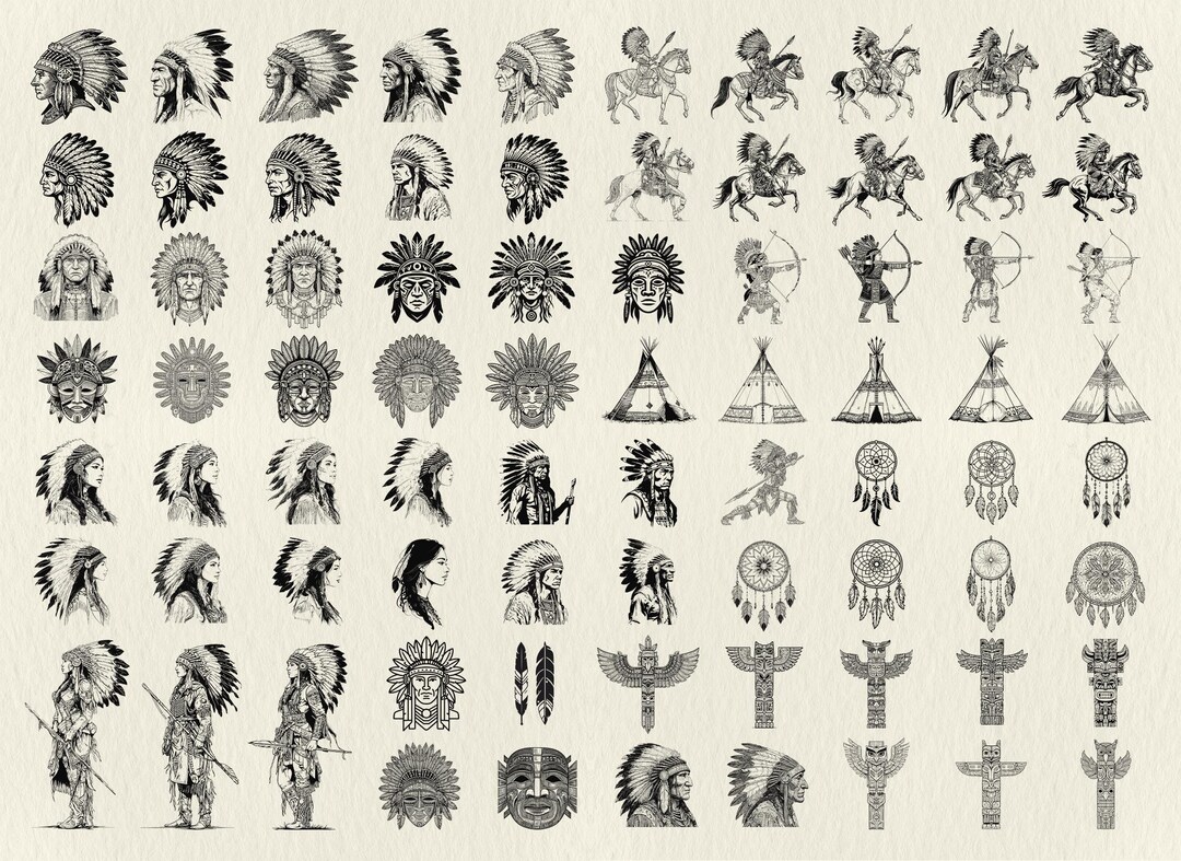 120 Indigenous American SVG: Native Indian Design, Native Tribal ...